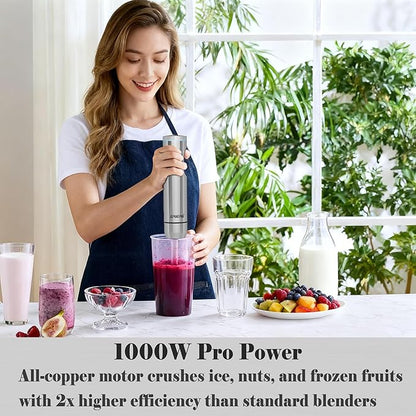 Handheld immersion Blender 11-Speed, 1000W Immersion Blender - Image 4