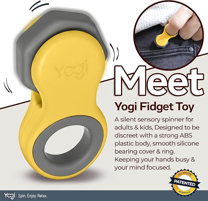 Yogi Fidget Toy – Silent Sensory Spinner - Image 2