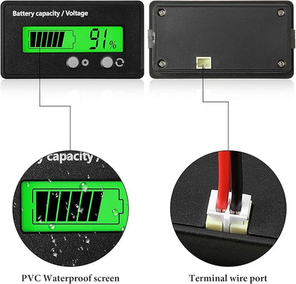 Frienda 2 Pieces Dc 12v 24v 36v 48v 60v 72v 84v Golf Cart Battery Meter - Image 4