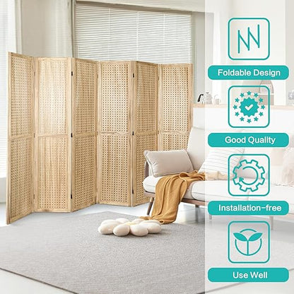 Babion 6 Panel Pegboard Display, Pegboard Room Divider Freestanding Folding - Image 4