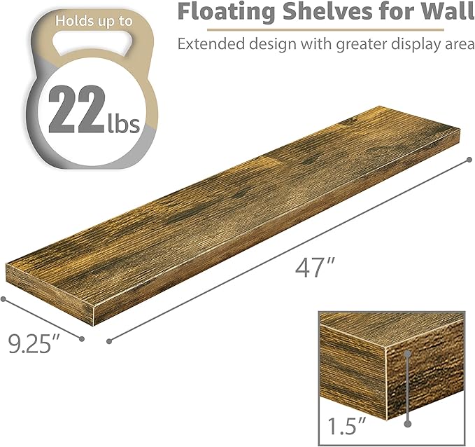 Sorbus Floating Shelves for Wall - Image 3
