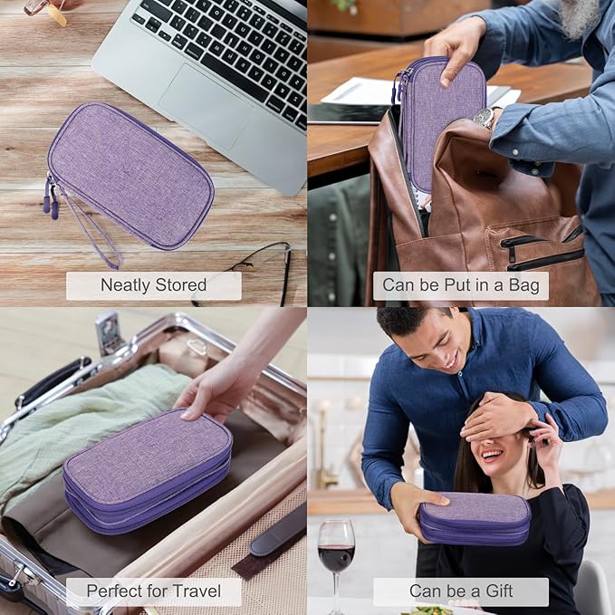FYY Travel Cable Organizer Pouch Electronic Accessories Carry Case Portable - Image 7