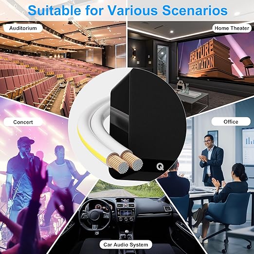 Mygatti 12AWG Speaker Wire 75 FT, 12/2 Gauge Audio Speaker Wire, - Image 7