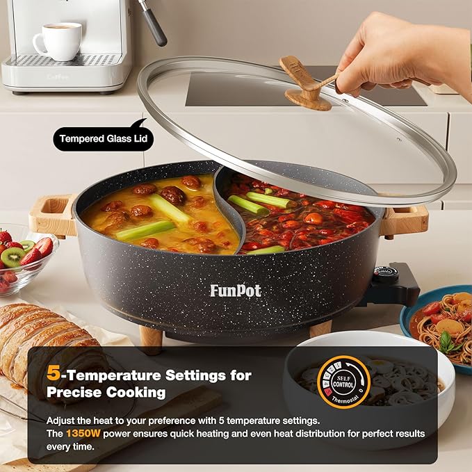 Electric Twin Compartment Hot Pot - Image 3