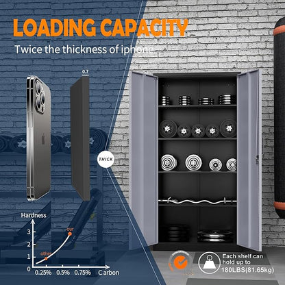 Yizosh Metal Storage Cabinet - Image 5