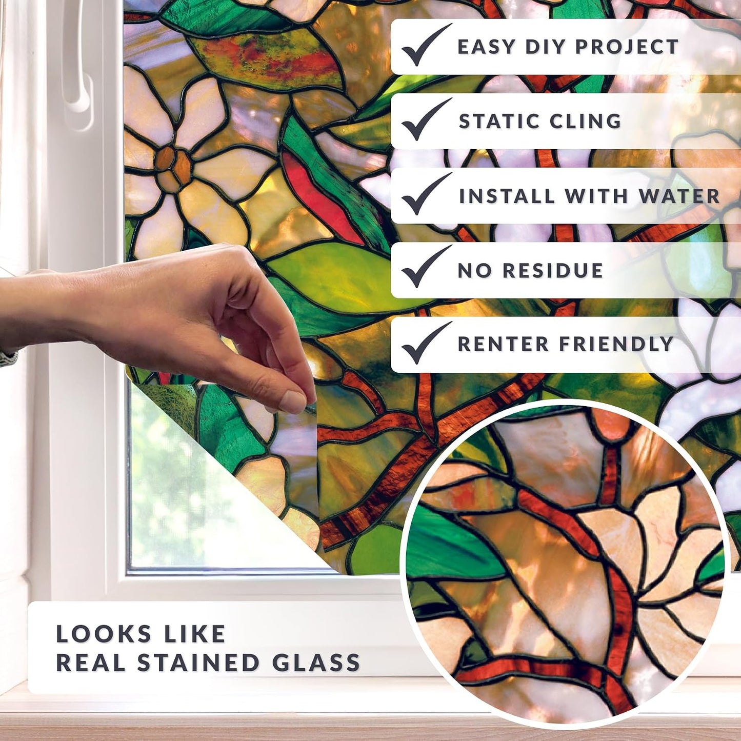 artscape Magnolia Window Film 24" x 36"