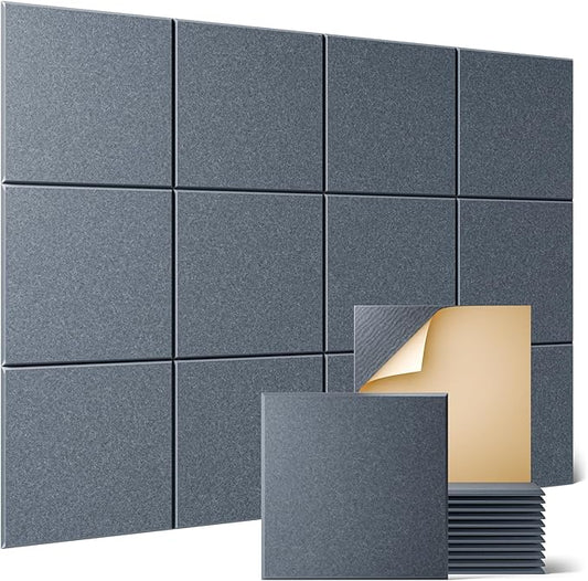 Sonicism 12 Pack Acoustic Wall Panels by Sonicism