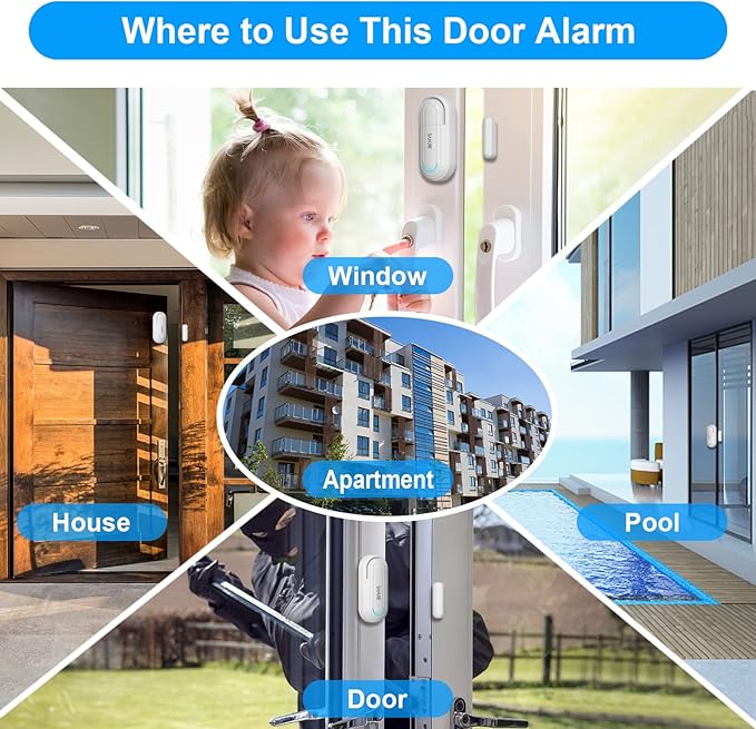 SanJie Adjustable Volume Door Alarm Sensor - Image 6