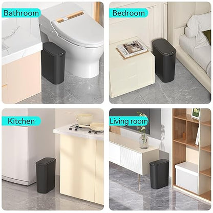 5 Gallon Motion Sensor Bathroom Trash Can Automatic Garbage Cans - Image 8