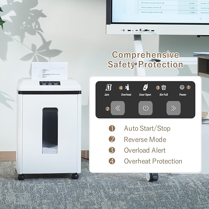 Professional Commercial Paper Shredder: P-7 Security Super Micro-Cut 1x1.7mm 7 - Image 7