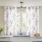 MYSKY HOME Kitchen Curtains 45 inch Length Floral Curtains Thermal Insulated by MYSKYHOME