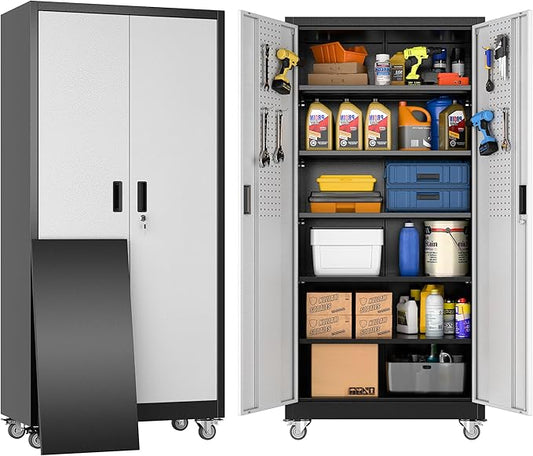 71" H×34" W×18" D Garage Storage Cabinet by REEMOON