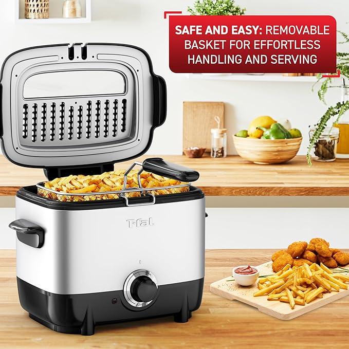 T-fal Mini Deep Fryer, Stainless Steel Deep Fryer - Image 2