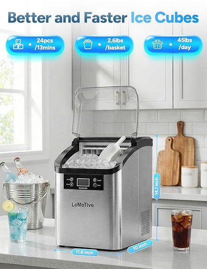 Countertop Clear Ice Cube Maker Machine - Image 2