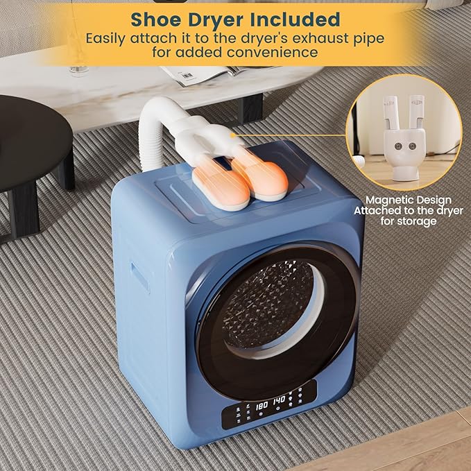Zynkez 12Lbs Portable Clothes Dryer, 850W Compact Laundry Dryer - Image 6