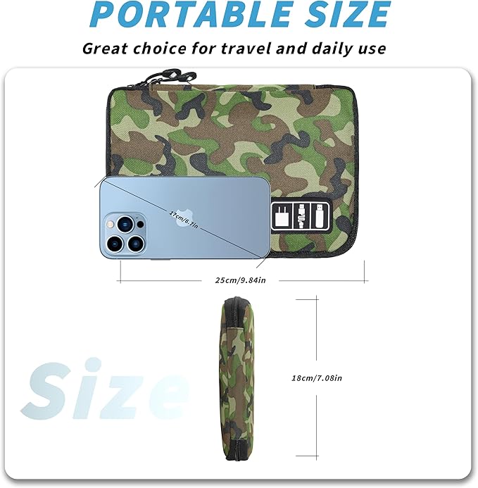 Electronics Organizer, Travel Cord Organizer Pouch, Portable Cable Organizer - Image 3