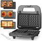 Baker’s Friend 3 in 1 Mini Waffle Maker by Baker%27s+Friend