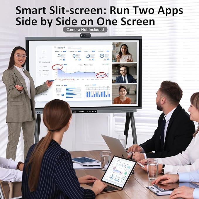 Shiarffe R9 Smart Board 55 Inch 4K Interactive Whiteboard Google EDLA-Certified - Image 6