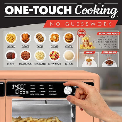 Gourmia French Door Air Fryer Oven - 37 Qt Large Capacity Convection Toaster - Image 2