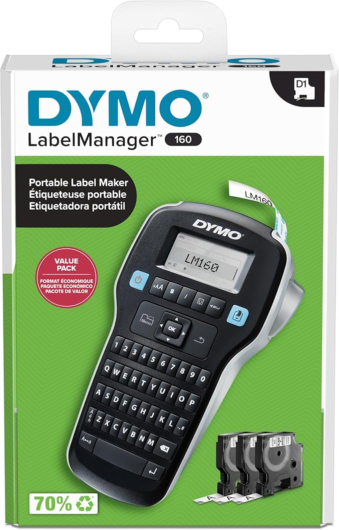 DYMO LabelManager 160 Portable Label Maker Bundle, Easy-to-Use, One-Touch Smart - Image 4