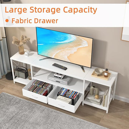 GYIIYUO TV Stand with Fabric Drawers - Image 4