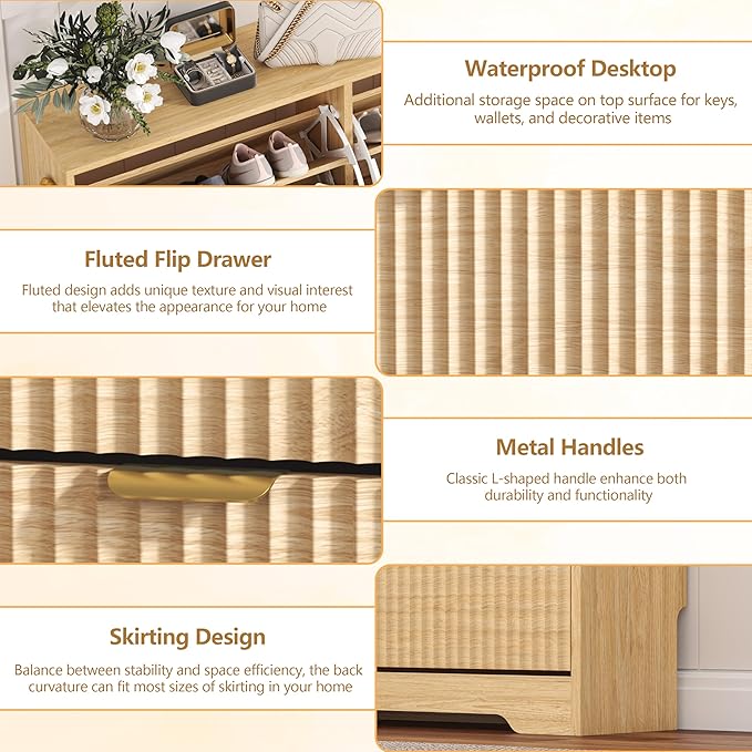 Shoe Cabinet Storage for Entryway - Image 5