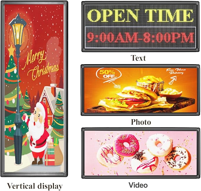 P6 Outdoor Full Color 40 x 18 inches Led Sign WIFI And USB Programmable Led - Image 7