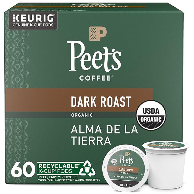 Peet's Coffee, USDA Organic Dark Roast Keurig K-Cup Pods by Peet%E2%80%99sCoffee