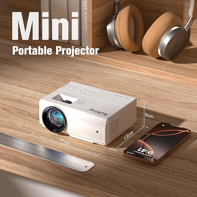 AuKing Projector, 2025 Upgraded Mini Projector, Full HD 1080P Home Theater - Image 7