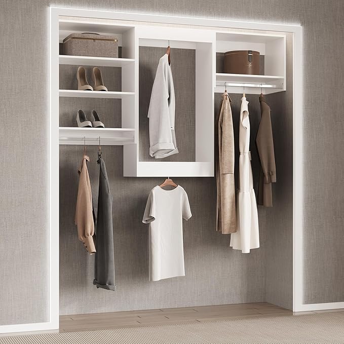 Modular Closet System, Wood Tower Closet Storage - Image 5