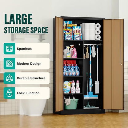 Wide & Deep Metal Storage Cabinet - Image 5