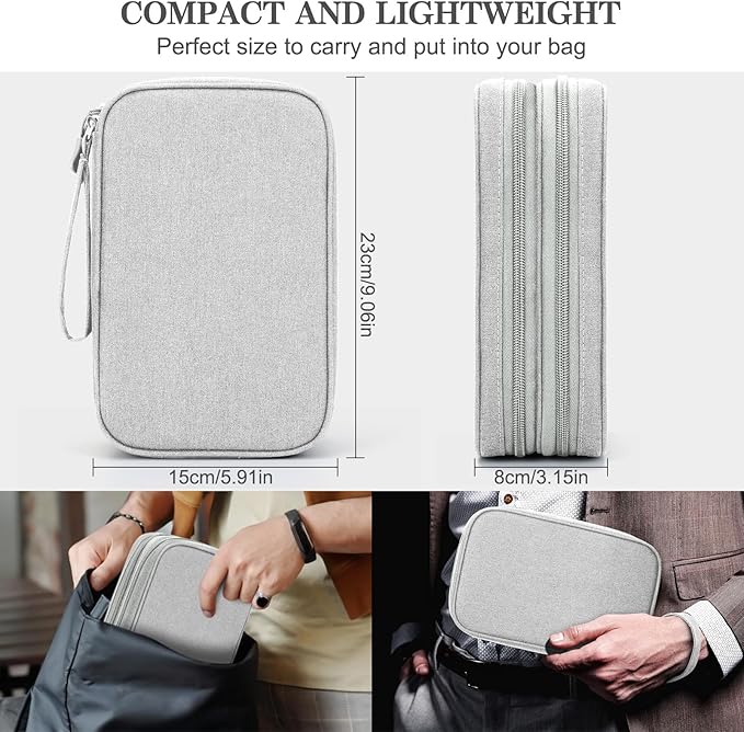 FYY Electronic Organizer, Large Travel Cable Organizer Bag Pouch Electronic - Image 2