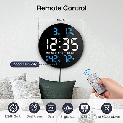 Brauthon Large Digital Clock for Classroom, Digital Classroom Clocks for - Image 3