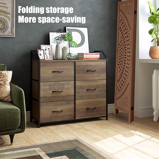 ALeesing 6 Panel Wood Room Divider Fully Assembled, Decorative Room Dividers - Image 8