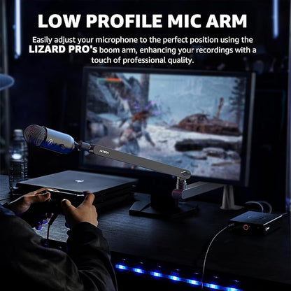 IXTECH Mic Boom Arm Stand LP Microphone Stand Low Profile Microphone Arm - Image 5