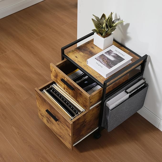 EUREKA ERGONOMIC 2-Drawer Mobile File Cabinet - Image 5