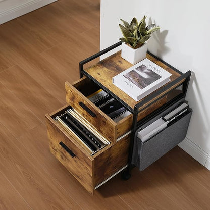 EUREKA ERGONOMIC 2-Drawer Mobile File Cabinet - Image 5