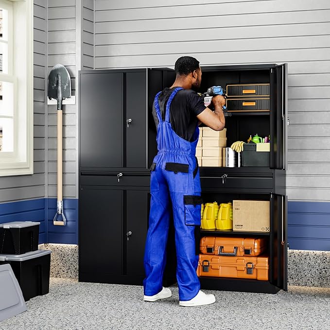 Yizosh Metal Garage Storage Cabinet - Image 2