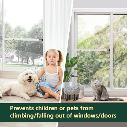 WooFog Window Security Bars Adjustable, Window Bars Security Inside Vertical - Image 4