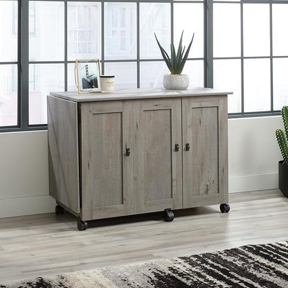Sauder Craft Cart Storage Cabinet, Rolling Sewing Table - Image 7