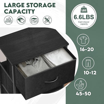 4 Fabric Drawer Dresser for Bedroom, Chest of Drawers - Image 6