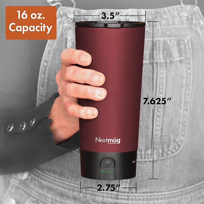 Nextmug Go - Temperature-Controlled, Self-Heating Travel Mug - Image 9