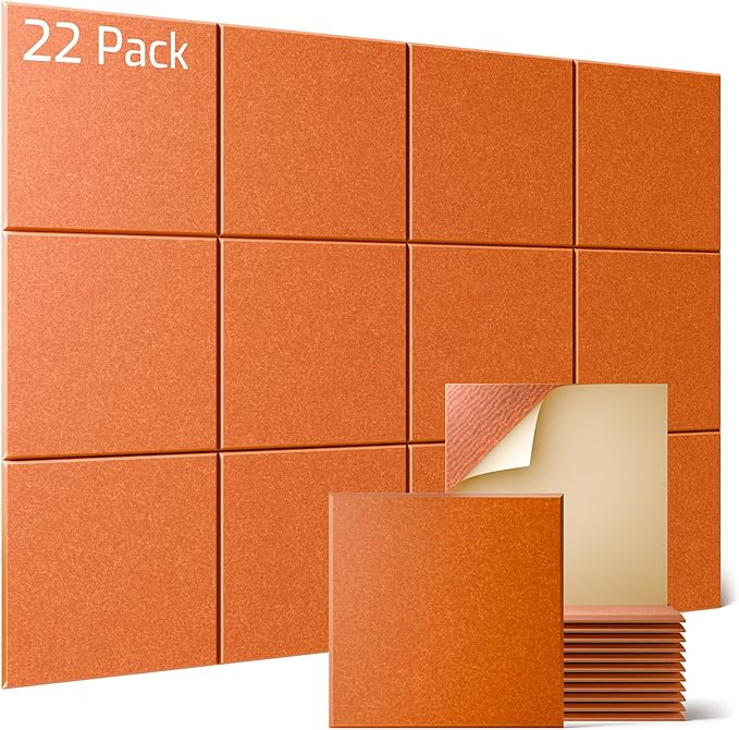 Sonicism 22 Pack Acoustic Wall Panels by Sonicism
