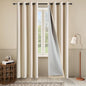 3-in-1 100% Blackout Curtains 84 Inches Long Thermal Insulation Soundproof by OYRING