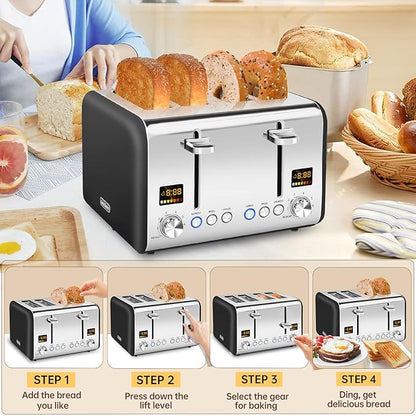 SEEDEEM 4 Slice Stainless Toaster - Image 5