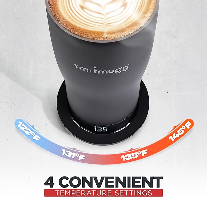 X Heated Coffee Mug 19 oz., 8 Hour Battery Life, Self-Heating, Adjustable Temp - Image 6