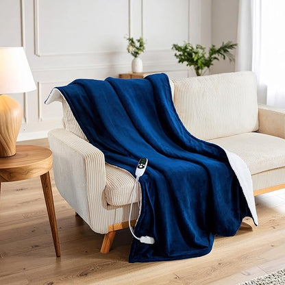 Heated Blanket Electric Luxurious Fleece Twin Blanket, 9 Heat Settings & 12H - Image 5