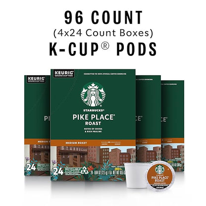 Starbucks K-Cup Coffee Pods, Medium Roast Hot or Iced Coffee, Pike Place Roast - Image 2