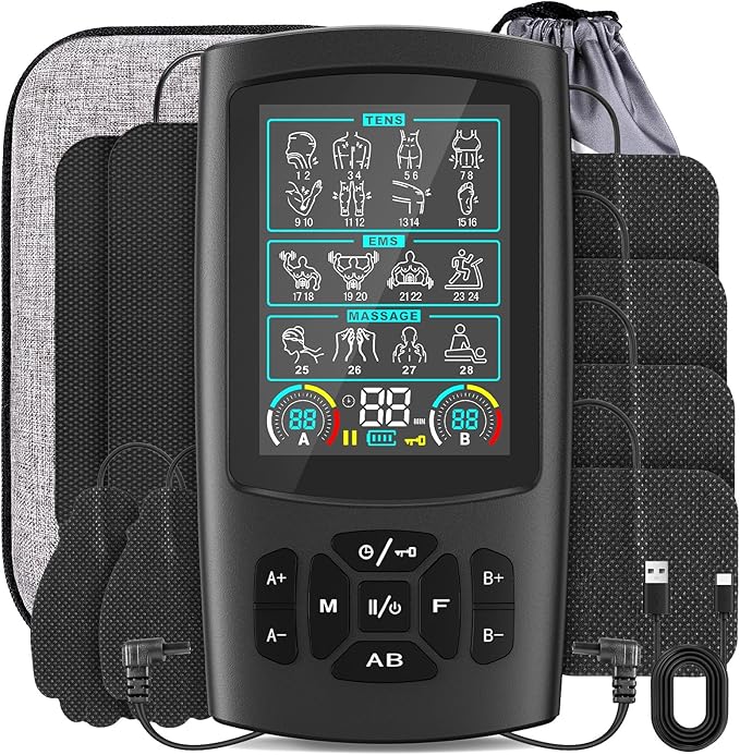 3-in-1 TENS Unit Muscle Stimulator by GOBOK