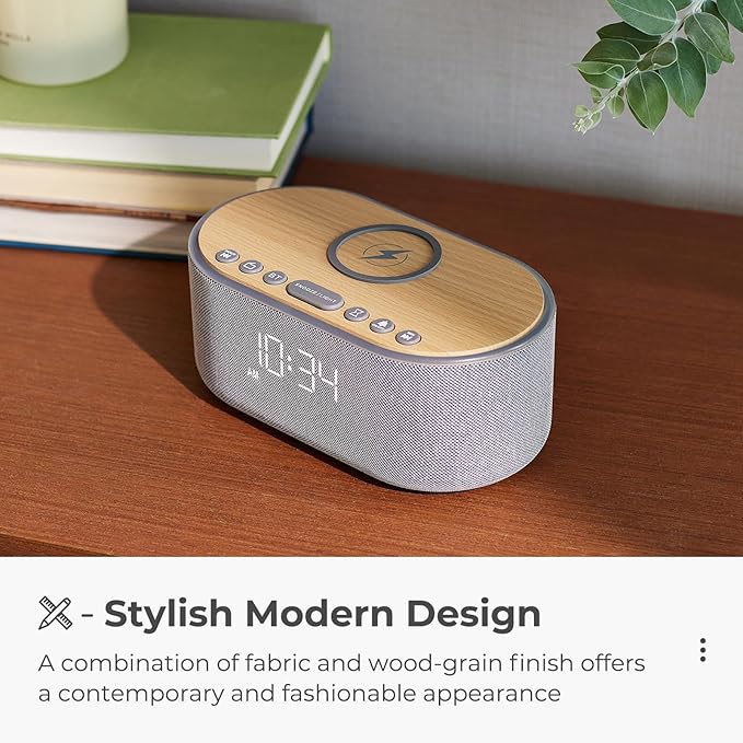 uscce Alarm Clock Bluetooth FM Radio: 10W Stereo Sound Speaker - Image 5